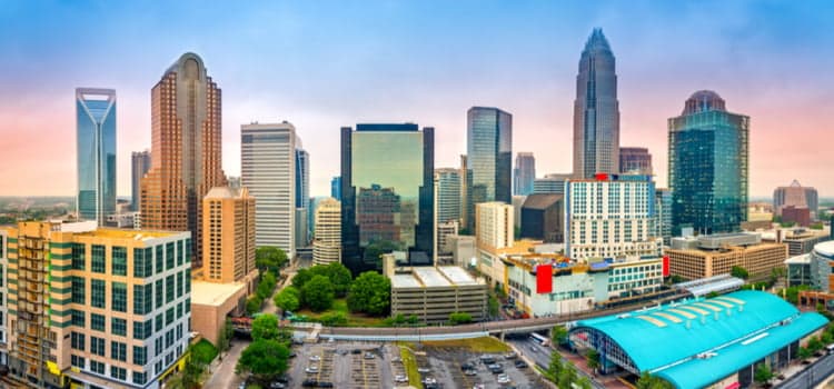 City skyline of Charlotte, North Carolina