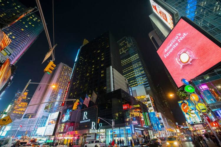 Times Square Manhattan at night