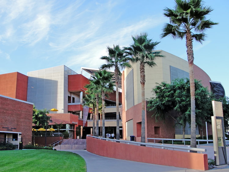 a prominent building on California State University, Los Angeles's campus