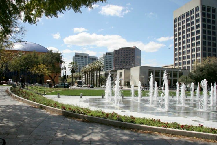 bubbling fountains in silicon valley