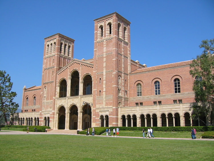 the exterior of Royce Hall on UCLA's campus