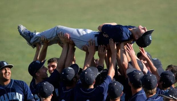 baseball team celebration