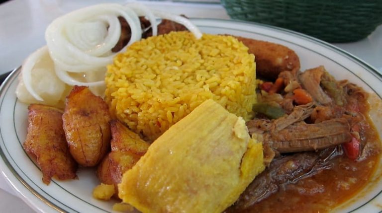 Cuban Food at Versailles Restaurant in Miami, Florida