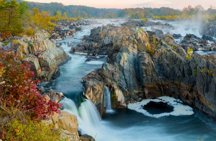 Waterfall in Rock Creek Park