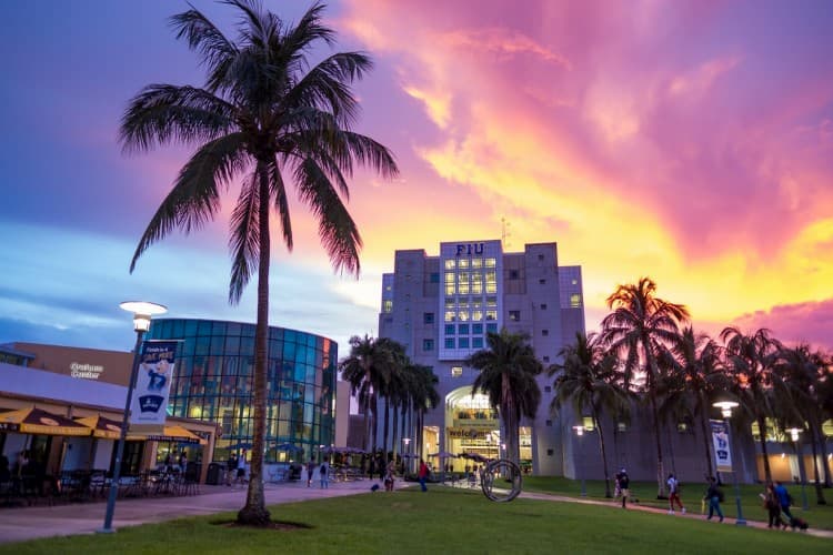 Florida International University sunset