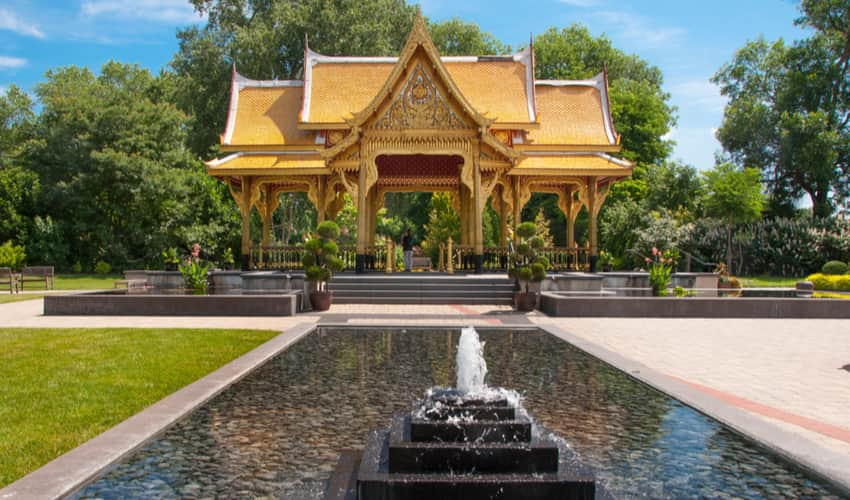 the Thai Pavilion at Olbrich Botanical Gardens