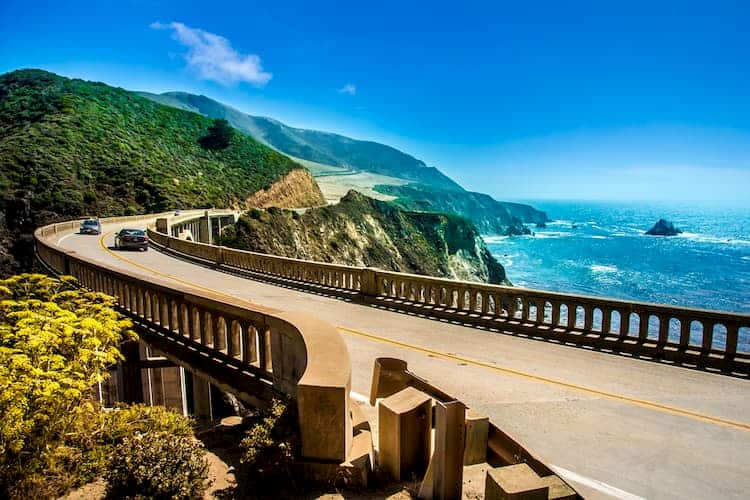 Stretch of Pacific Coast Highway 