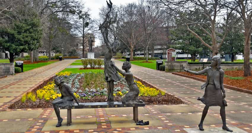 "The Four Spirits" statue at Kelly Ingram Park.