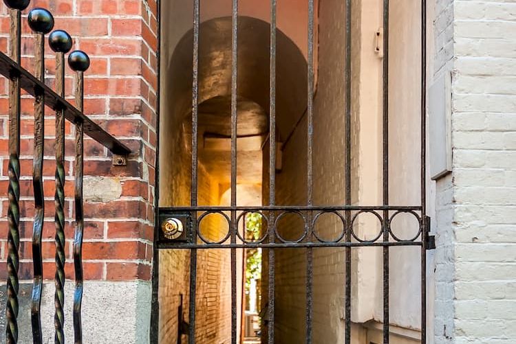 Gate along Black Heritage Trail in Boston