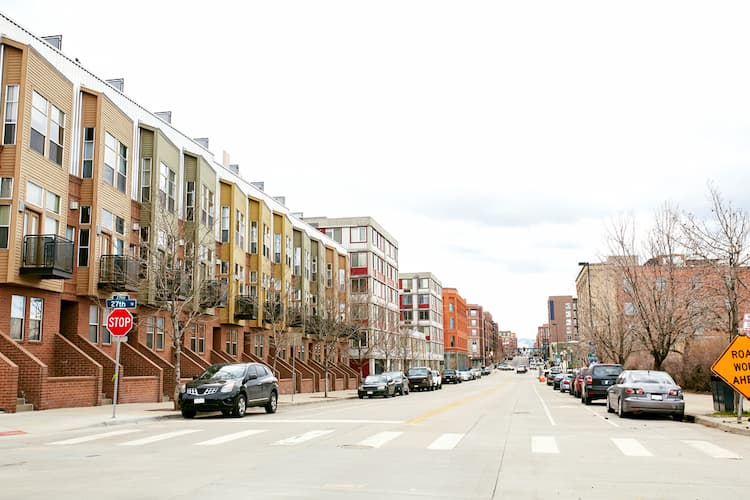 Townhouses in RiNo district of Denver