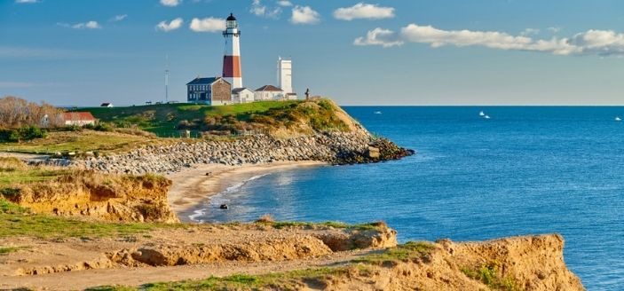 long island beach and lighthouse