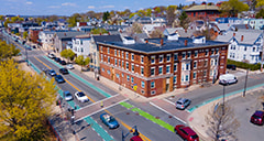 aerial view of Somerville intersection