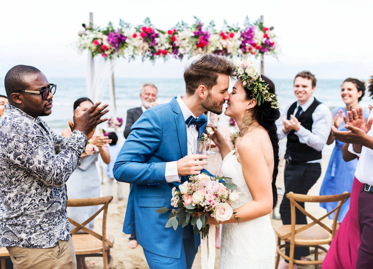 Tampa couple celebrate their wedding day on the beach