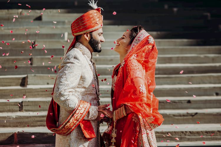 Beautiful wedding couple in Los Angeles