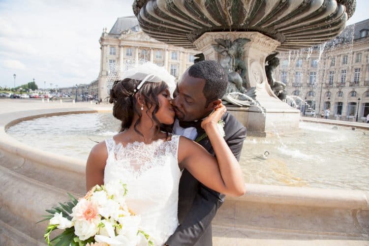 Inside a charter bus for a New York wedding