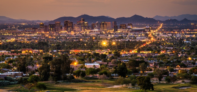 phoenix arizona skyline arizona state page