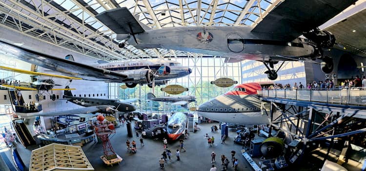 Airlines displayed at the National Air and Space Museum in Washington DC