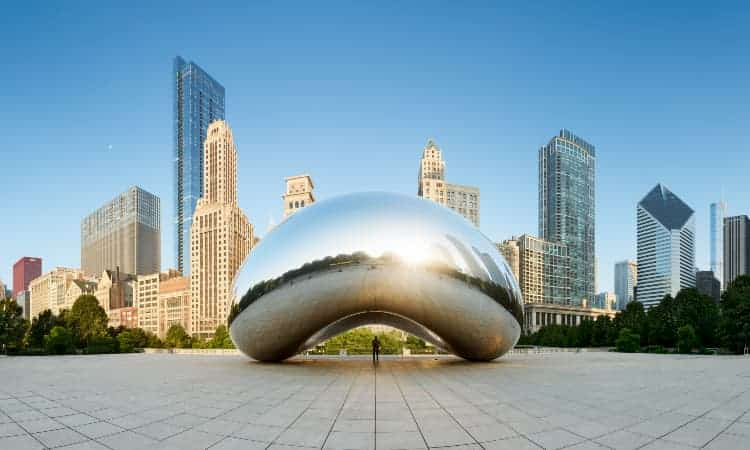 Bean sculpture in Chicago