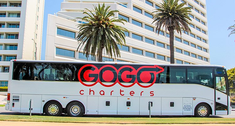 A GOGO Charters bus rental