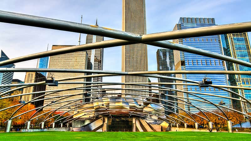 the concert venue at Millennium Park