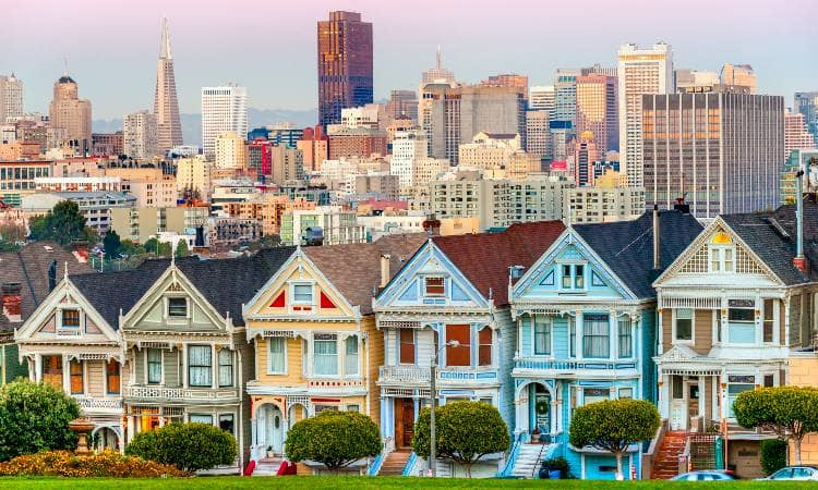 Painted ladies architecture in San Francisco