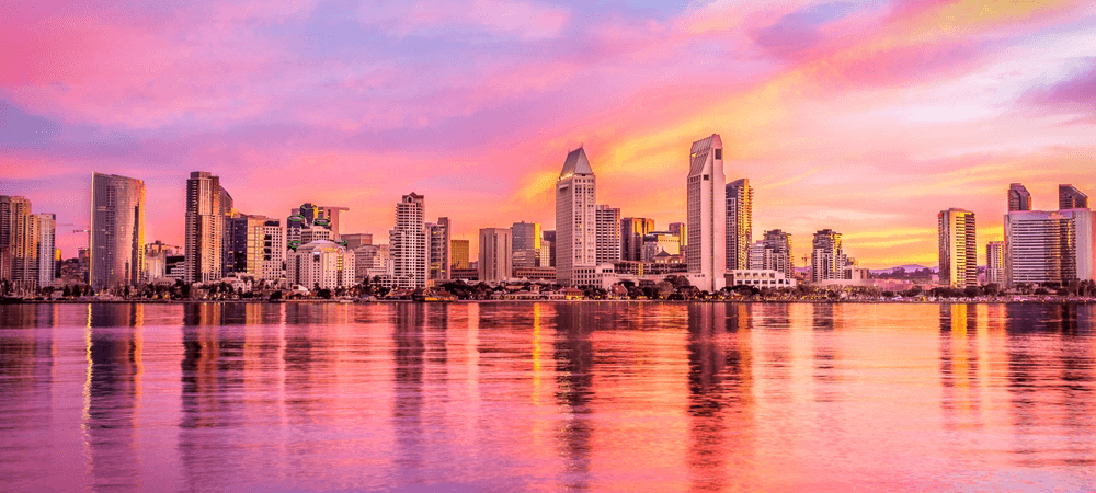 the san diego skyline