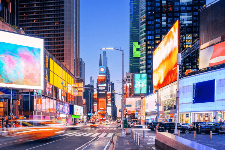 a photo of times square in nyc